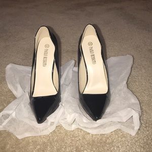 Gorgeous red bottom heels with scalloped edges!